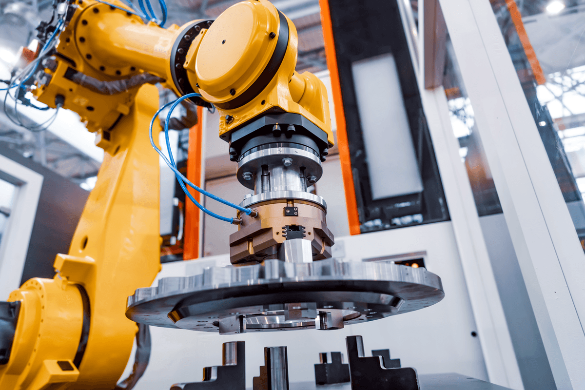 Automated assembly with a fixture in an industrial environment
